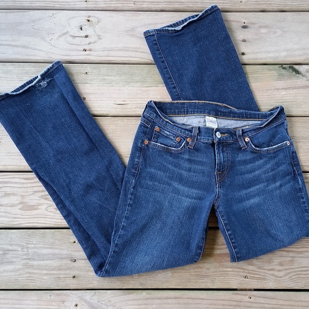 LUCKY BRAND Blue Jeans Mid-rise Flare Leg Denim